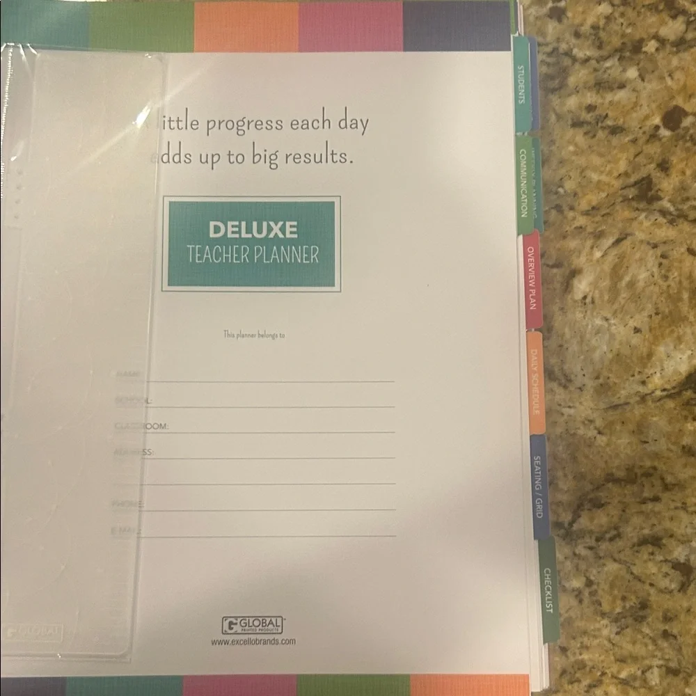 Colorful Teacher Planner/Organizer - NWT